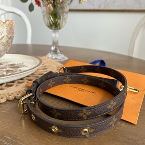 Louis Vuitton Brown Monogram Pochette Metis Strap Only